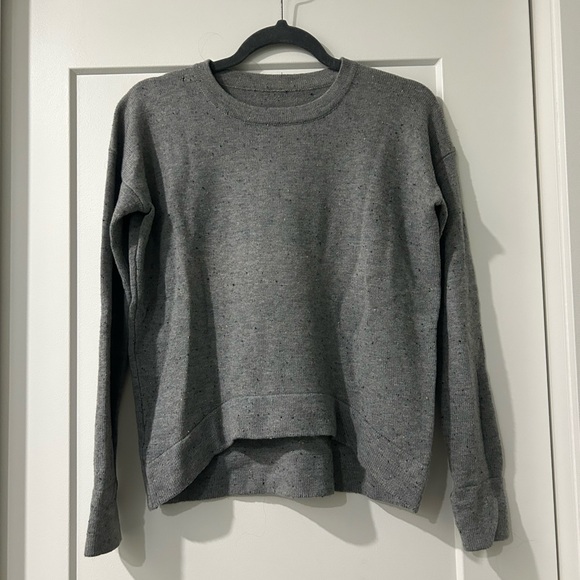 Lululemon Grey Speckled Merino Wool Sweater - Picture 1 of 5